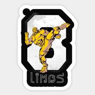 8 Limbs Kick V.1 Sticker
